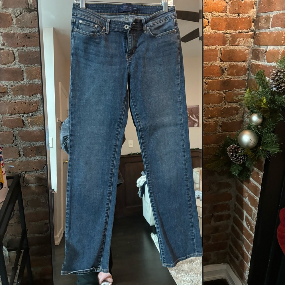 90’s Vintage Levi's Women's Straight Leg Blue Jeans